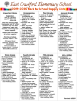 School Supply Lists