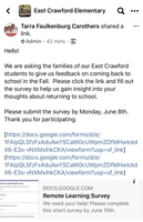 Survey for returning to school Fall 2020