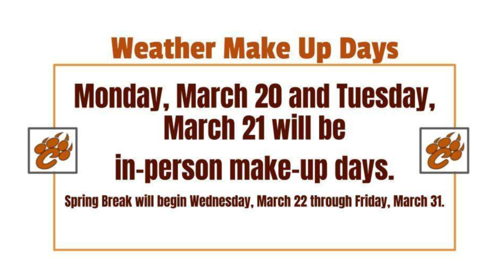 Make up days Mar 2023